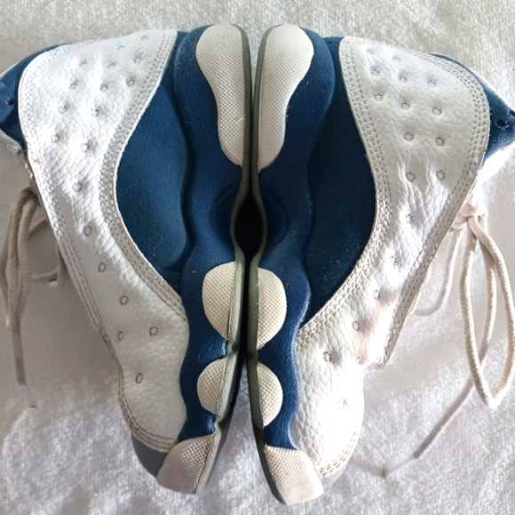 Nike Air Jordan 13 Retro French Blue Sneakers, Child Size 13C - Picture 7 of 14